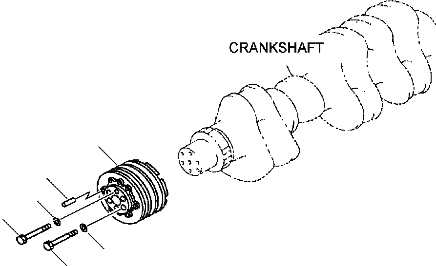Схема запчастей Komatsu PW400MH-6 - FIG. A7-AA ШКИВ КОЛЕНВАЛА ДВИГАТЕЛЬ