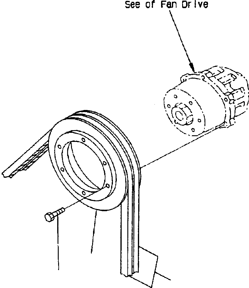 Схема запчастей Komatsu PW400MH-6 - FIG. A-B7A ШКИВ ВЕНТИЛЯТОРА - MM DIAMETER, HARDENED ДВИГАТЕЛЬ