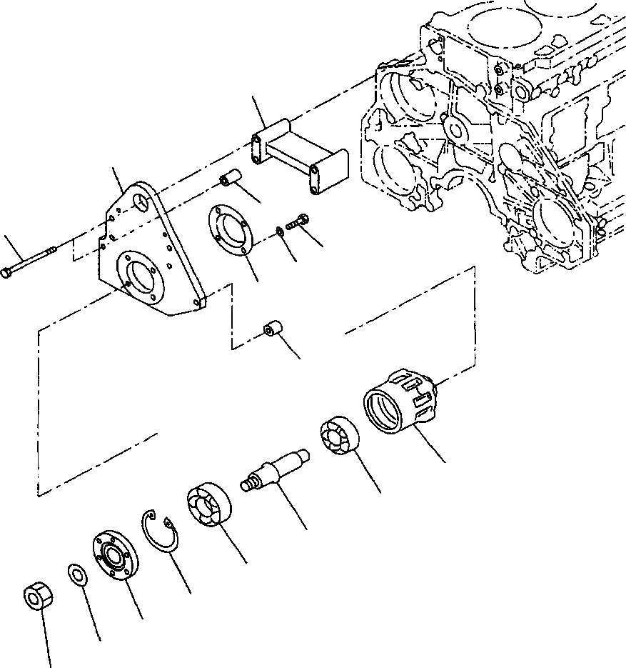 Схема запчастей Komatsu PW400MH-6 - FIG. A-B7A ПРИВОД ВЕНТИЛЯТОРА - ДЛЯ 98MM DIAMETER ШКИВ ДВИГАТЕЛЬ