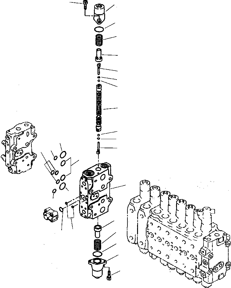 Схема запчастей Komatsu PW400MH-6 - FIG. H-9A ОСНОВН. УПРАВЛЯЮЩ. КЛАПАН - 9TH СЕКЦ. ГИДРАВЛИКА