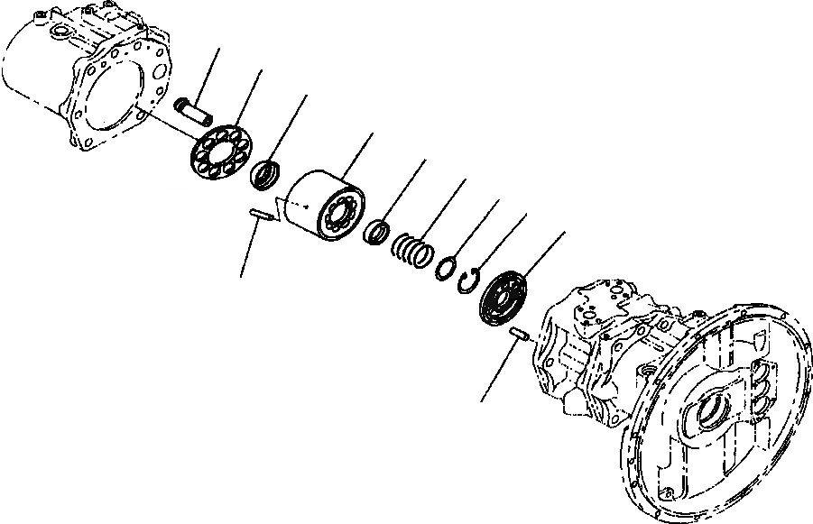 Схема запчастей Komatsu PW400MH-6 - FIG. H-7A ОСНОВН. НАСОС - ЗАДН. БЛОК ЦИЛИНДРОВ ГИДРАВЛИКА
