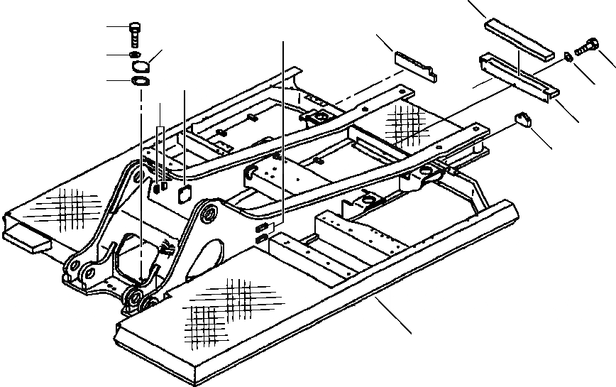 Схема запчастей Komatsu PW400MH-6 - FIG. J-AA ОСНОВНАЯ РАМА - ДЛЯ НАВЕСН. ОБОРУД ОСНОВНАЯ РАМА И ЕЕ ЧАСТИ
