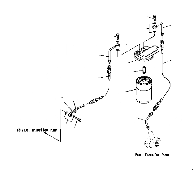 Схема запчастей Komatsu S6D102E1 - ТОПЛИВН. ФИЛЬТР. ДВИГАТЕЛЬ