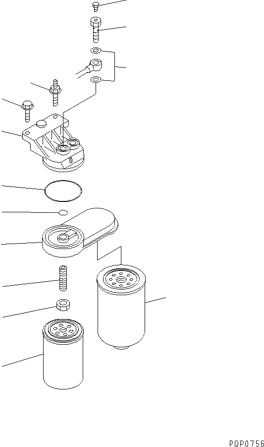 Схема запчастей Komatsu S6D102E-1 - ТОПЛИВН. ФИЛЬТР. ДВИГАТЕЛЬ