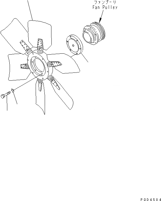 Схема запчастей Komatsu S6D170-1G-6B - ВЕНТИЛЯТОР ОХЛАЖДЕНИЯ (РЕВЕРСИВН.) (МОРОЗОУСТОЙЧИВ. СПЕЦИФИКАЦИЯ)(№7-) ДВИГАТЕЛЬ