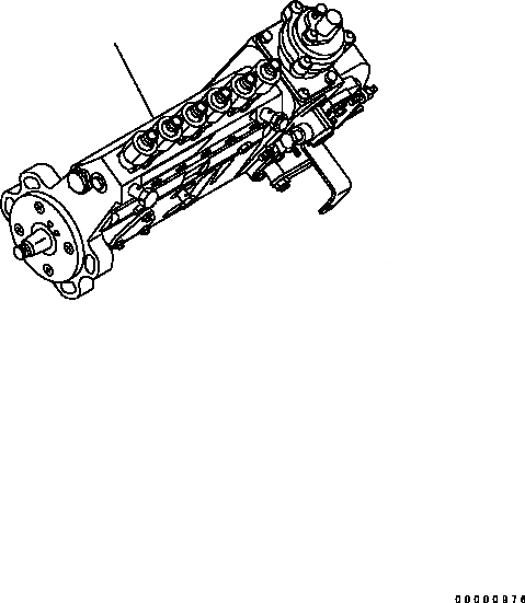 Схема запчастей Komatsu SA6D102E-2 - ТОПЛ. НАСОС 