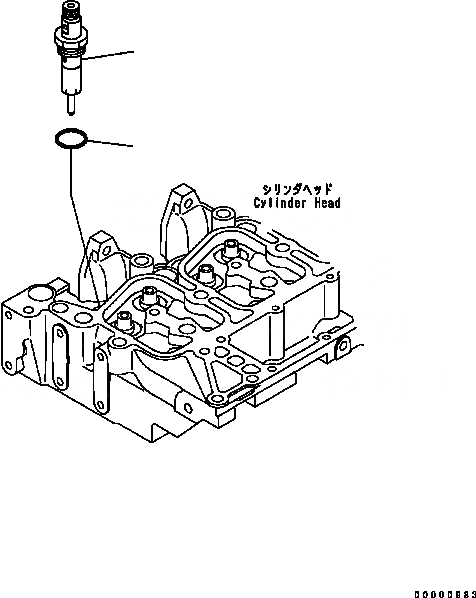 Схема запчастей Komatsu SA6D102E-2 - ФОРСУНКА 