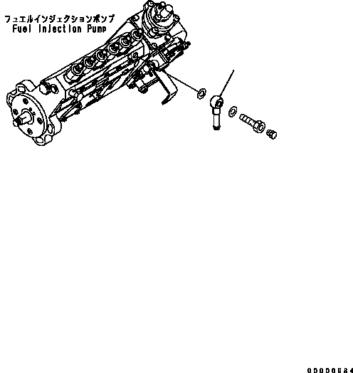 Схема запчастей Komatsu SA6D102E-2 - ТОПЛИВН. СОЕД-Е 