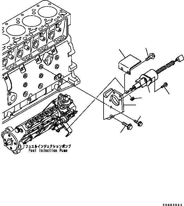 Схема запчастей Komatsu SA6D102E-2 - СОЛЕНОИД 