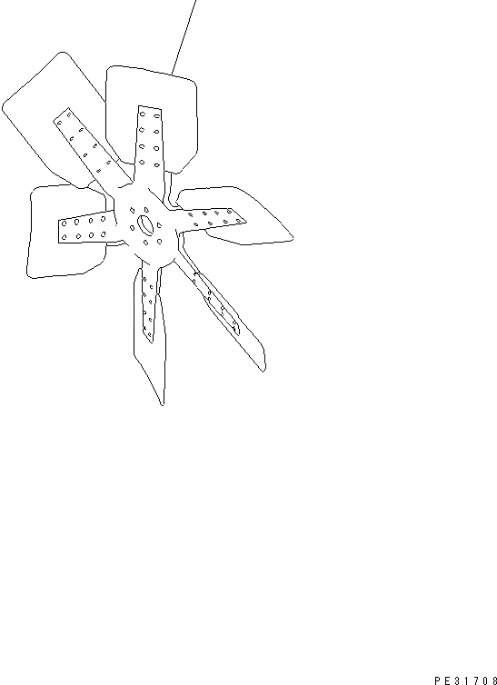Схема запчастей Komatsu SA6D140-1N-G - ВЕНТИЛЯТОР ОХЛАЖДЕНИЯ(№987-) ДВИГАТЕЛЬ