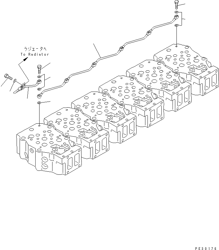 Схема запчастей Komatsu SA6D140-1P-G - ВОЗДУШН. ВЕНТИЛЯЦИЯ(№87-) ДВИГАТЕЛЬ
