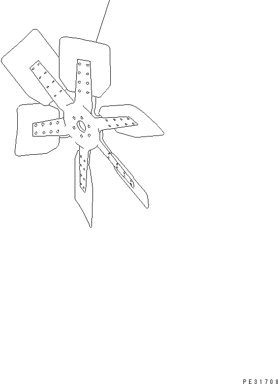 Схема запчастей Komatsu SA6D140-1P-G - ВЕНТИЛЯТОР ОХЛАЖДЕНИЯ(№987-) ДВИГАТЕЛЬ