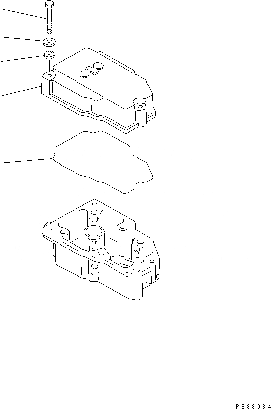Схема запчастей Komatsu SA6D140A-GD-1W7 - КРЫШКА ГОЛОВКИ(№97-99) ДВИГАТЕЛЬ