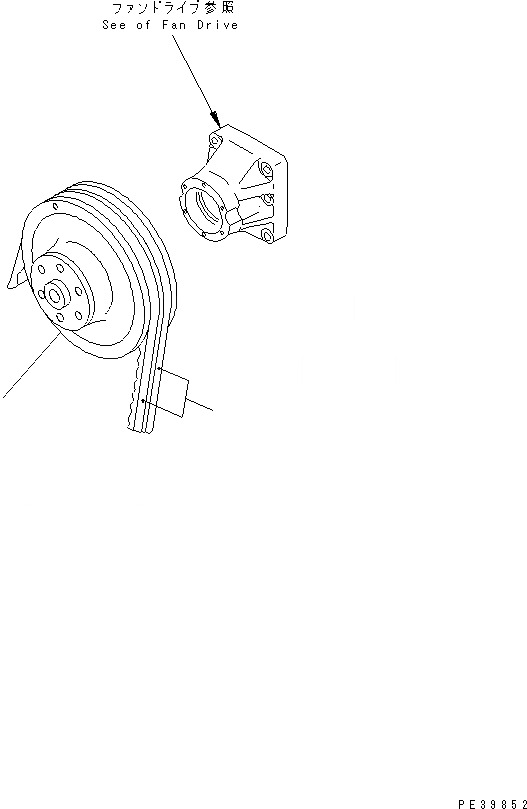 Схема запчастей Komatsu SA6D140A-GD-1W7 - ШКИВ ВЕНТИЛЯТОРА ДВИГАТЕЛЬ