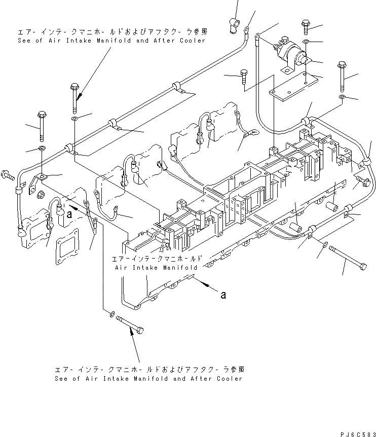 Схема запчастей Komatsu SA6D140A-GD-1W7 - ВЫКЛЮЧАТЕЛЬ ПОДОГРЕВАТЕЛЯ ЭЛЕКТРОПРОВОДКА(№87-) ДВИГАТЕЛЬ