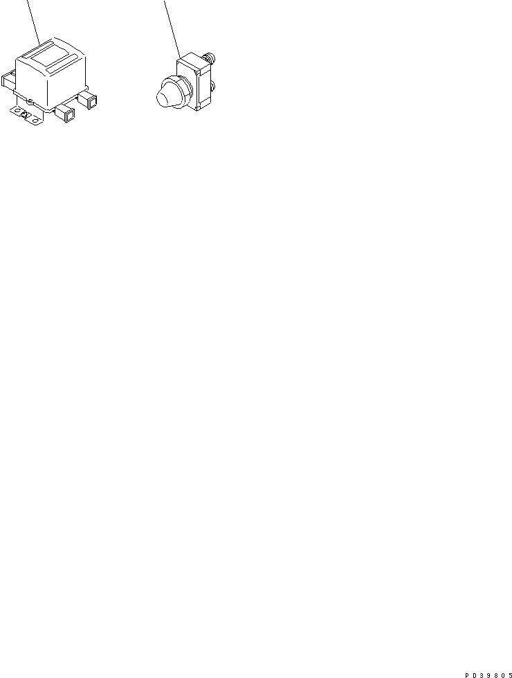 Схема запчастей Komatsu SA6D140A-GD-1W7 - ЭКСТРЕНН. ПЕРЕКЛЮЧАТЕЛЬ И РЕЛЕ ДВИГАТЕЛЬ