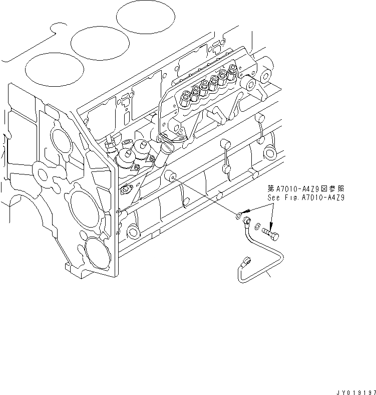 Схема запчастей Komatsu SA6D140E-3L-7 - ТОПЛИВН. НАСОС СМАЗКА ДВИГАТЕЛЬ