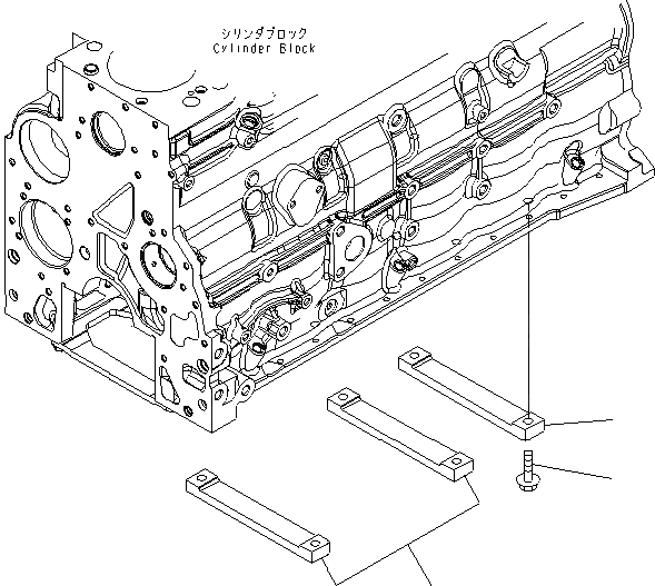 Схема запчастей Komatsu SAA6D107E-1B-W - БЛОК ЦИЛИНДРОВ ПЛАСТИНА ДВИГАТЕЛЬ