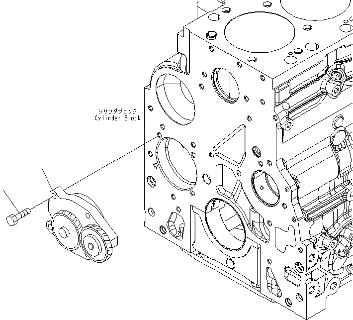 Схема запчастей Komatsu SAA6D107E-1B-W - МАСЛ. НАСОС ДВИГАТЕЛЬ