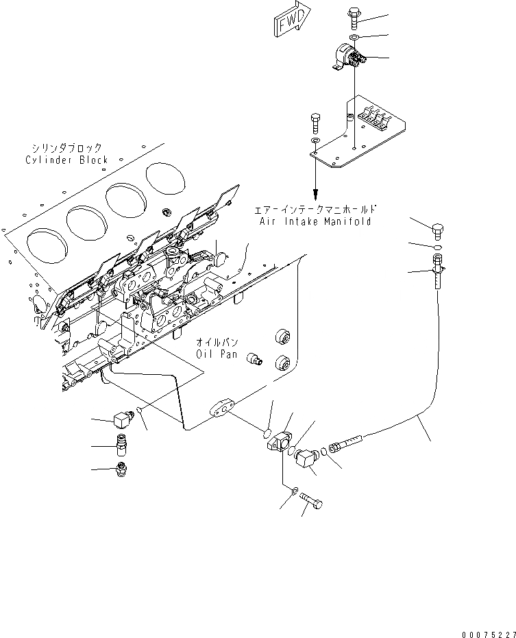 Схема запчастей Komatsu SAA12V140E-3B - PRE СМАЗЫВАЮЩ. ЛИНИЯ(№8-) ДВИГАТЕЛЬ