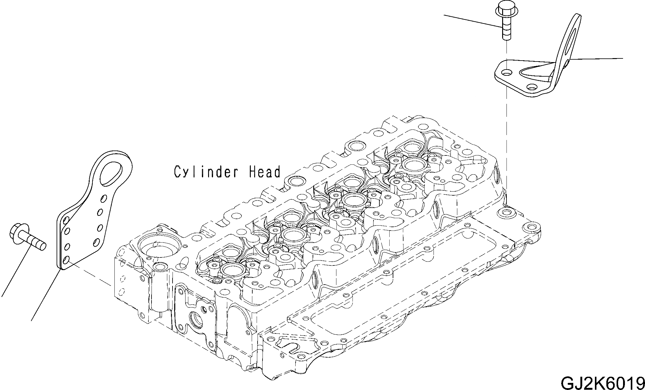 Схема запчастей Komatsu SAA4D107E-1A - ПОДЪЕМ КОРПУСS И ЭЛЕМЕНТЫ КРЕПЛЕНИЯ AA ДВИГАТЕЛЬ