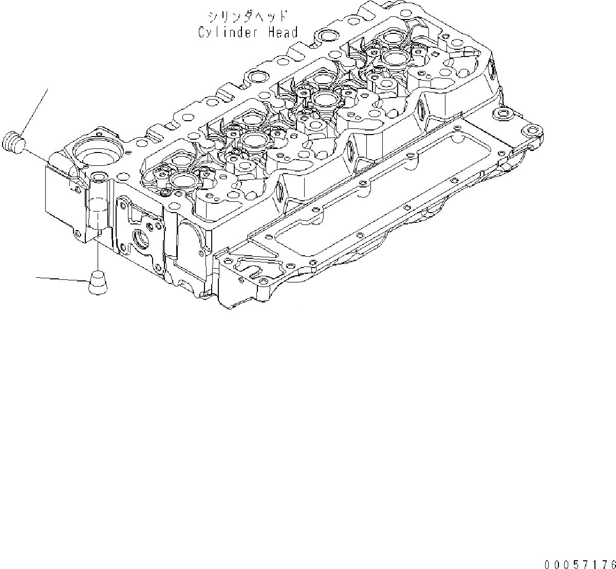 Схема запчастей Komatsu SAA4D107E-1A - ЗАГЛУШКА (ГИДРОТРАНСФОРМАТОР ОХЛАЖД-Е) AA ДВИГАТЕЛЬ