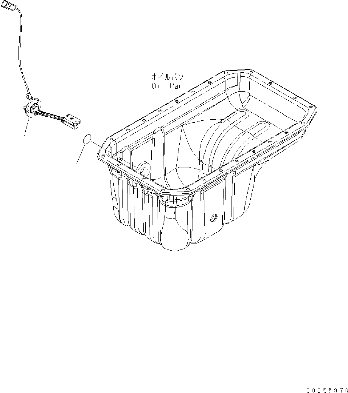 Схема запчастей Komatsu SAA4D107E-1A - ДАТЧИК УР-НЯ МАСЛА AA ДВИГАТЕЛЬ