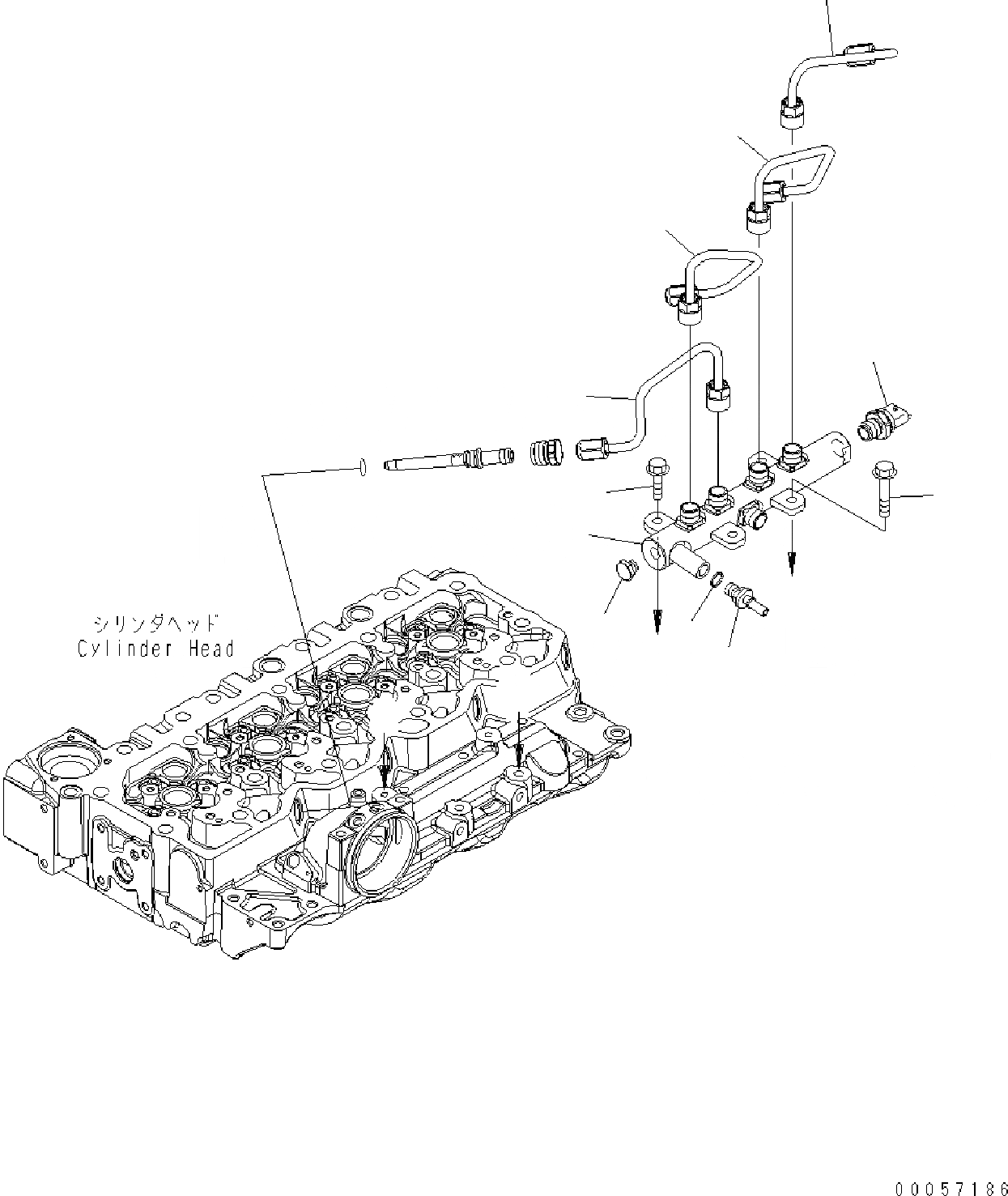 Схема запчастей Komatsu SAA4D107E-1A - COMMON RAIL AA ДВИГАТЕЛЬ
