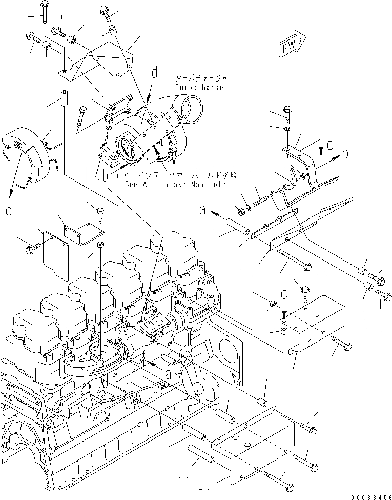 Схема запчастей Komatsu SAA6D140E-3J - ТЕРМОЗАЩИТА ДВИГАТЕЛЬ