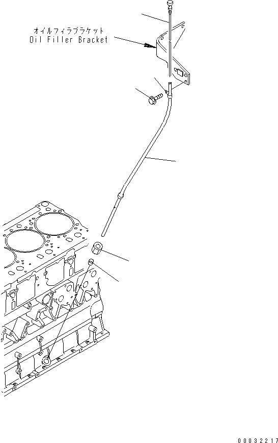 Схема запчастей Komatsu SAA6D140E-3J - МАСЛ. ЩУП ДВИГАТЕЛЬ