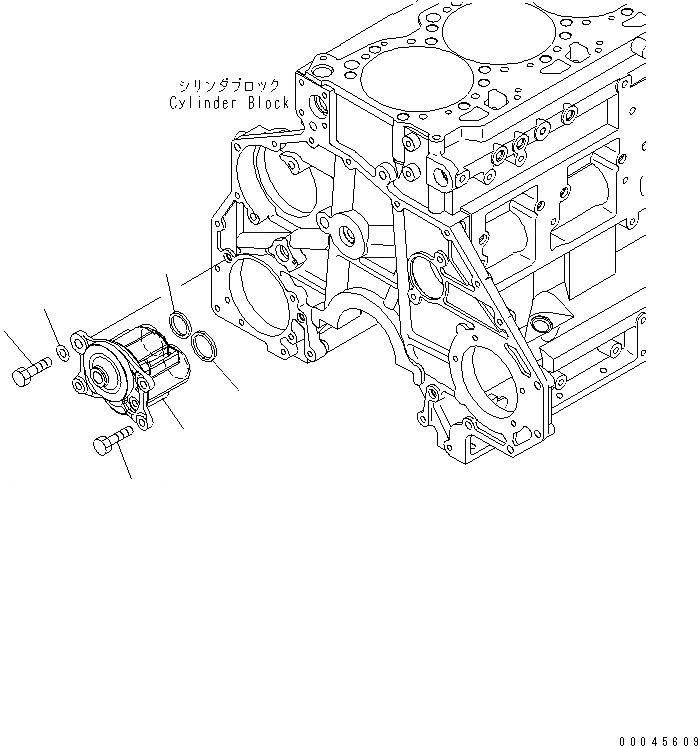 Схема запчастей Komatsu SAA6D125E-5D - МАСЛ. НАСОС ДВИГАТЕЛЬ