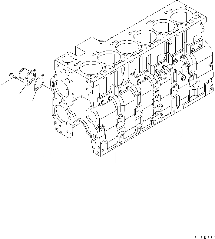 Схема запчастей Komatsu SAA6D114E-2 - ВОДН. ВХОДН. СОЕДИН-Е ДВИГАТЕЛЬ