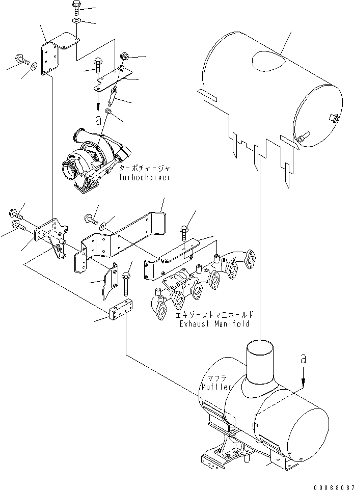Схема запчастей Komatsu SAA6D107E-1JA - ТЕРМОЗАЩИТА (9A ГЕНЕРАТОР)(№98-) ДВИГАТЕЛЬ