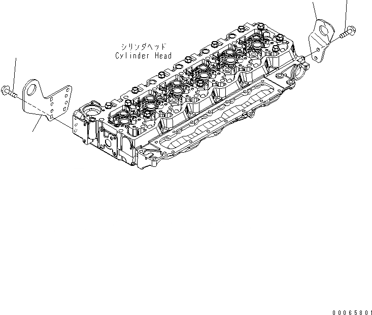 Схема запчастей Komatsu SAA6D107E-1JA - РАСПРЕДВАЛ(№-) ДВИГАТЕЛЬ