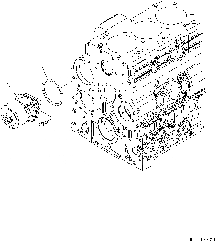 Схема запчастей Komatsu SAA6D107E-1JA - ВОДЯНАЯ ПОМПА ДВИГАТЕЛЬ