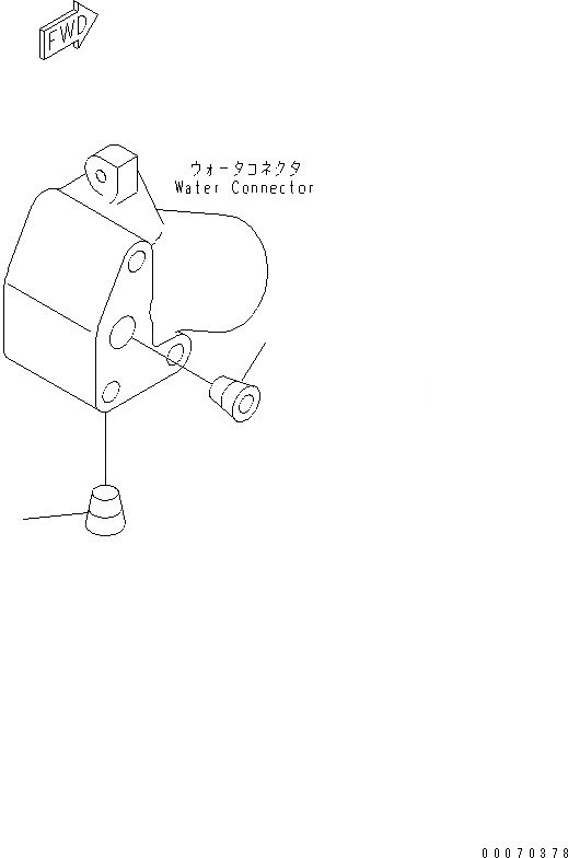 Схема запчастей Komatsu SAA6D102E-2LL - ВОДН. ВХОДН. СОЕДИН-Е ЗАГЛУШКА ДВИГАТЕЛЬ