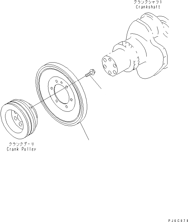 Схема запчастей Komatsu SAA6D125E-3A - ДЕМПФЕР ДВИГАТЕЛЬ