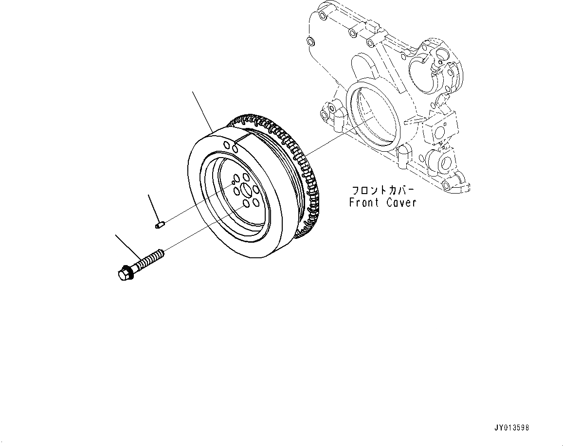 Схема запчастей Komatsu SAA6D107E-1C - ДЕМПФЕР ДЕМПФЕР