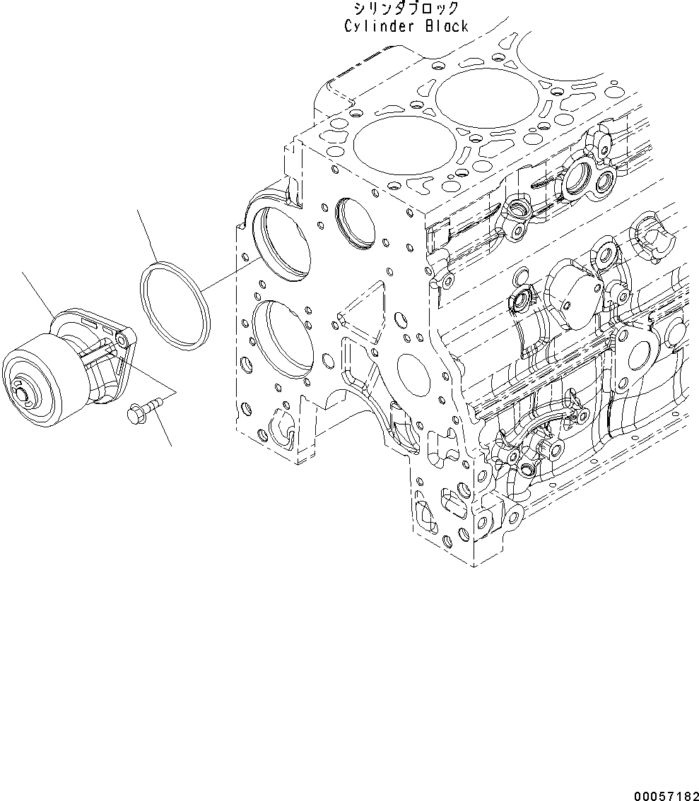 Схема запчастей Komatsu SAA6D107E-1C - ВОДЯНАЯ ПОМПА, КРЕПЛЕНИЕ БОЛТ ВОДЯНАЯ ПОМПА