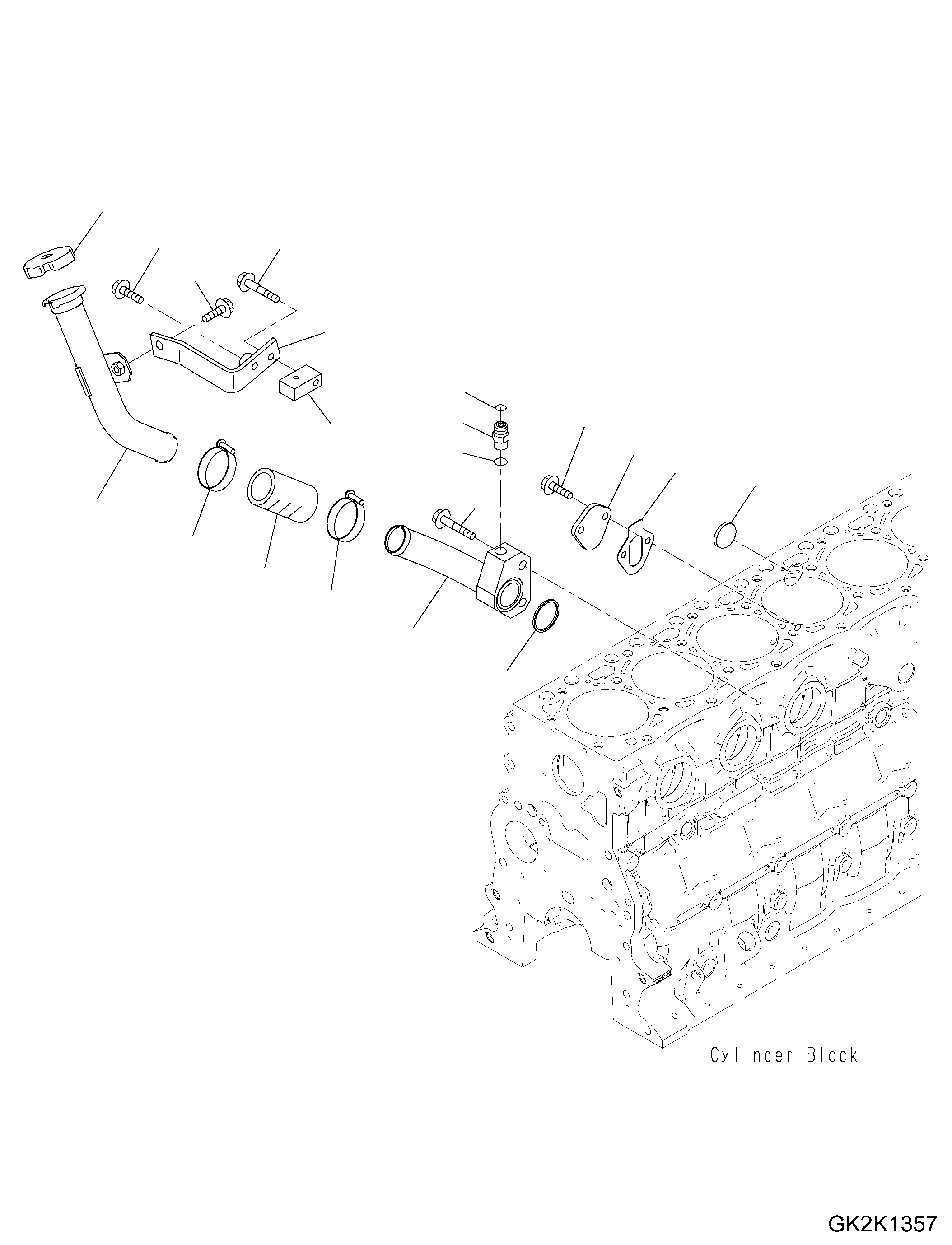 Схема запчастей Komatsu SAA6D107E-2C - ДВИГАТЕЛЬ МАСЛОНАЛИВНОЙ ПАТРУБОК ДВИГАТЕЛЬ МАСЛОНАЛИВНОЙ ПАТРУБОК