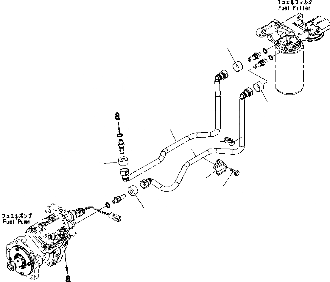 Схема запчастей Komatsu SAA6D114E-3D - ТОПЛИВН. ФИЛЬТР. ТРУБЫ, ТРУБЫ ТОПЛИВН. ФИЛЬТР. ТРУБЫ, ТРУБЫ