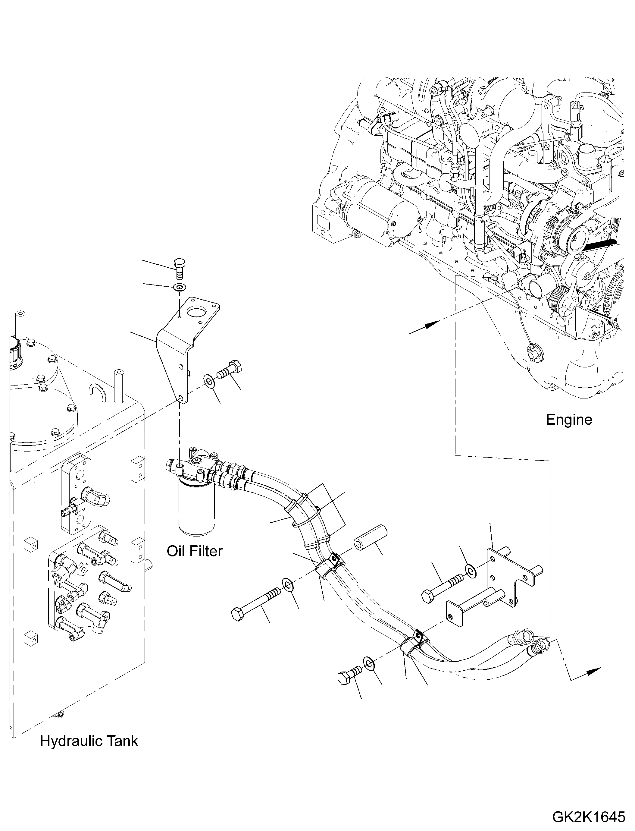 Схема запчастей Komatsu SAA6D107E-2 - ДВИГАТЕЛЬ МАСЛ. ФИЛЬТР И ТРУБЫ, КОРПУС ДВИГАТЕЛЬ МАСЛ. ФИЛЬТР И ТРУБЫ, КОРПУС