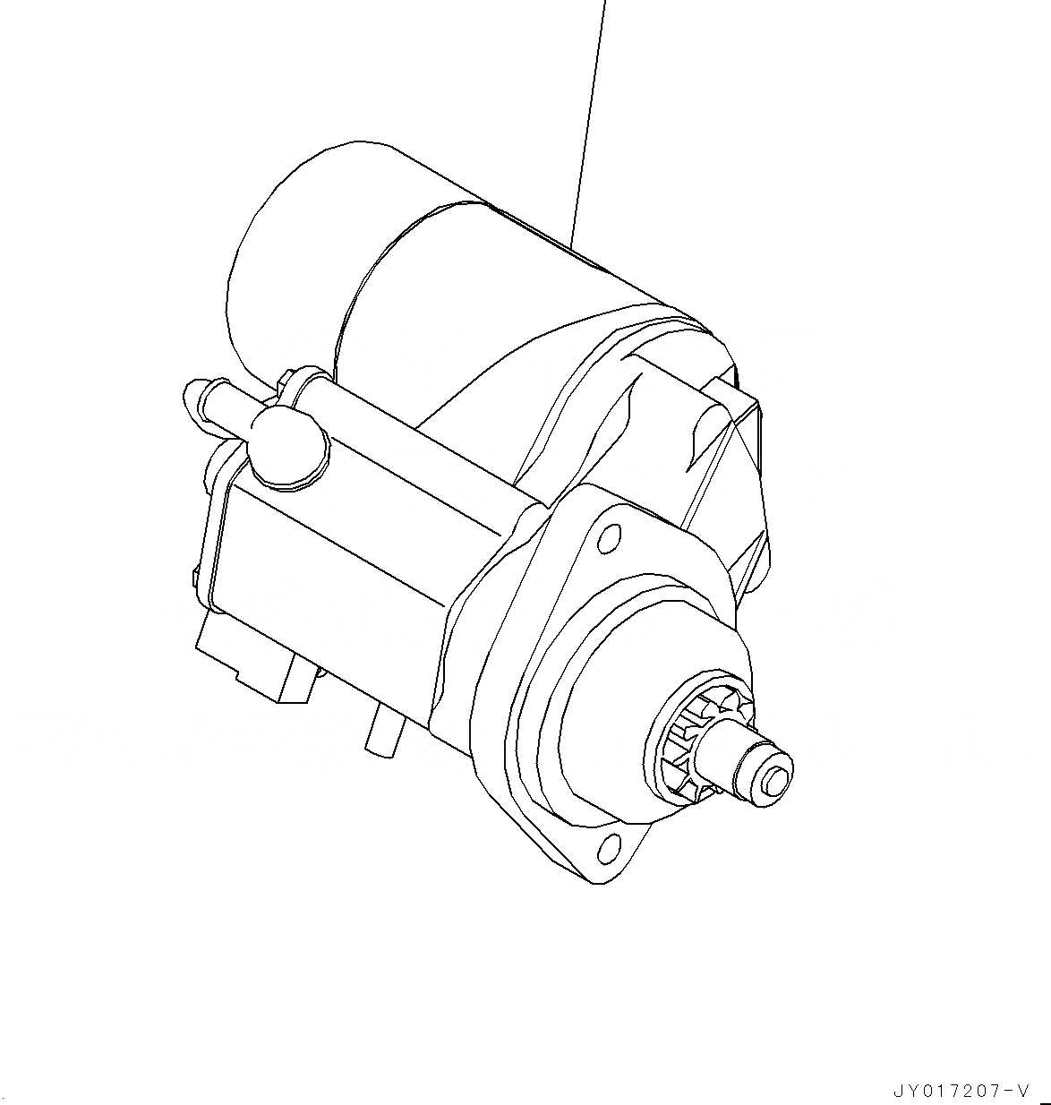 Схема запчастей Komatsu SAA6D107E-2 - СТАРТЕР, .KW СТАРТЕР, .KW
