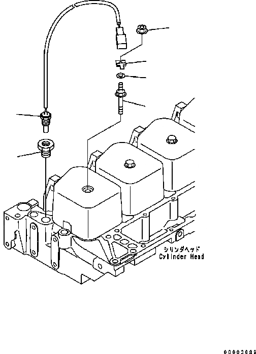 Схема запчастей Komatsu Engine SAA6D102E-22A-8 - ДАТЧИК ТЕМПЕРАТУРЫ ВОДЫ ДВИГАТЕЛЬ