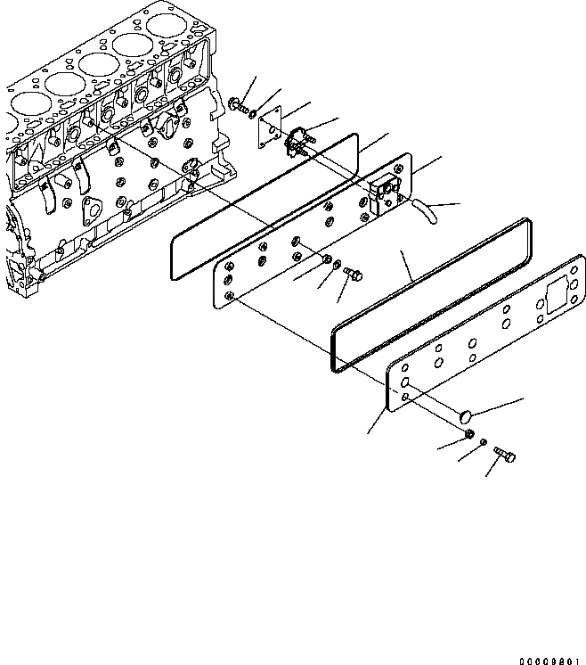 Схема запчастей Komatsu Engine SAA6D102E-22A-8 - КРЫШКА ТОЛКАТЕЛЕЙ КЛАПАНА ДВИГАТЕЛЬ