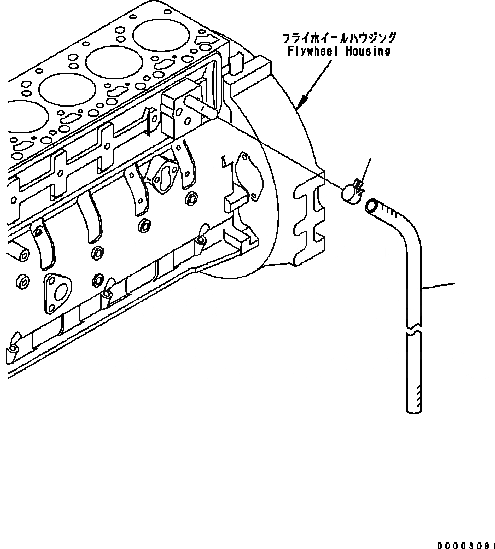 Схема запчастей Komatsu Engine SAA6D102E-22A-8 - ПАТРУБКИ САПУНА ДВИГАТЕЛЬ
