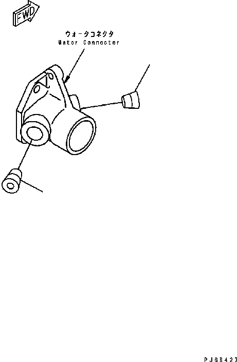 Схема запчастей Komatsu Engine SAA6D102E-22A-8 - ВОДН. СОЕДИН-Е ЗАГЛУШКА ДВИГАТЕЛЬ