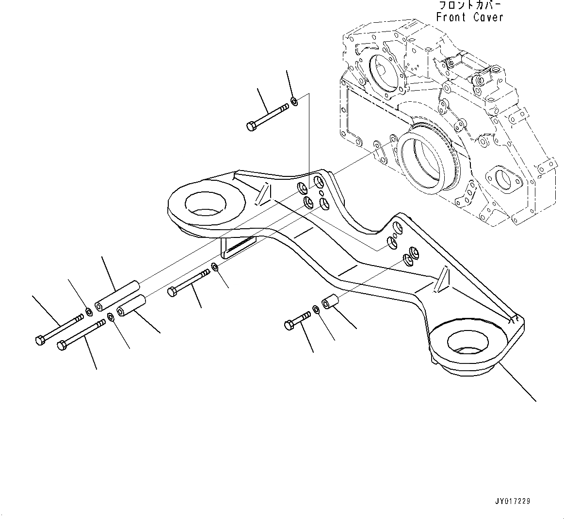 Схема запчастей Komatsu SAA6D125E-6A - КРЕПЛЕНИЕ ДВИГАТЕЛЯ КРЕПЛЕНИЕ ДВИГАТЕЛЯ