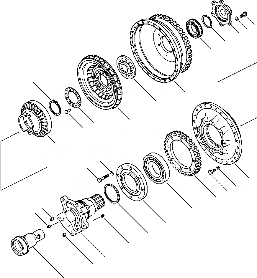 Схема запчастей Komatsu WA120-1LC - ГИДРОТРАНСФОРМАТОР ГИДРОТРАНСФОРМАТОР И ТРАНСМИССИЯ