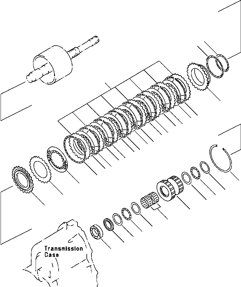 Схема запчастей Komatsu WA120-1LC - ТРАНСМИССИЯ (РЕВЕРС МУФТА) ГИДРОТРАНСФОРМАТОР И ТРАНСМИССИЯ